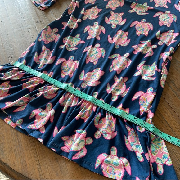 Simply Southern bell sleeve turtle print dress - Picture 13 of 16